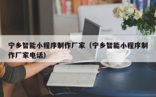 绵阳宁乡智能小程序制作厂家（宁乡智能小程序制作厂家电话）
